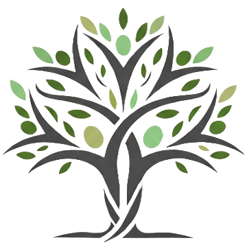 Branchline Consulting logo: stylized tree with green leaves